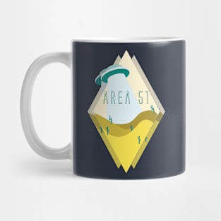 Triple Diamond-View Desert Area 51 in Peach Mug